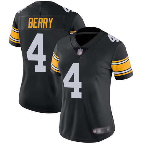 Women Pittsburgh Steelers Football 4 Limited Black Jordan Berry Alternate Vapor Untouchable Nike NFL Jersey